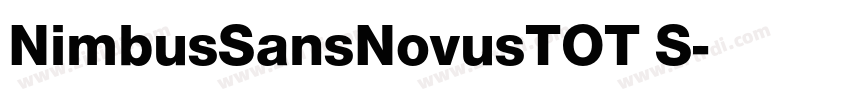 NimbusSansNovusTOT S字体转换